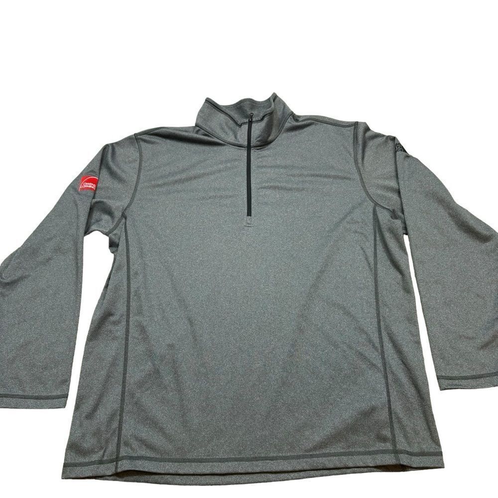 Men’s The North Face Tech 1/4 Zip Fleece‎ Asphalt Grey Heather Size XXL